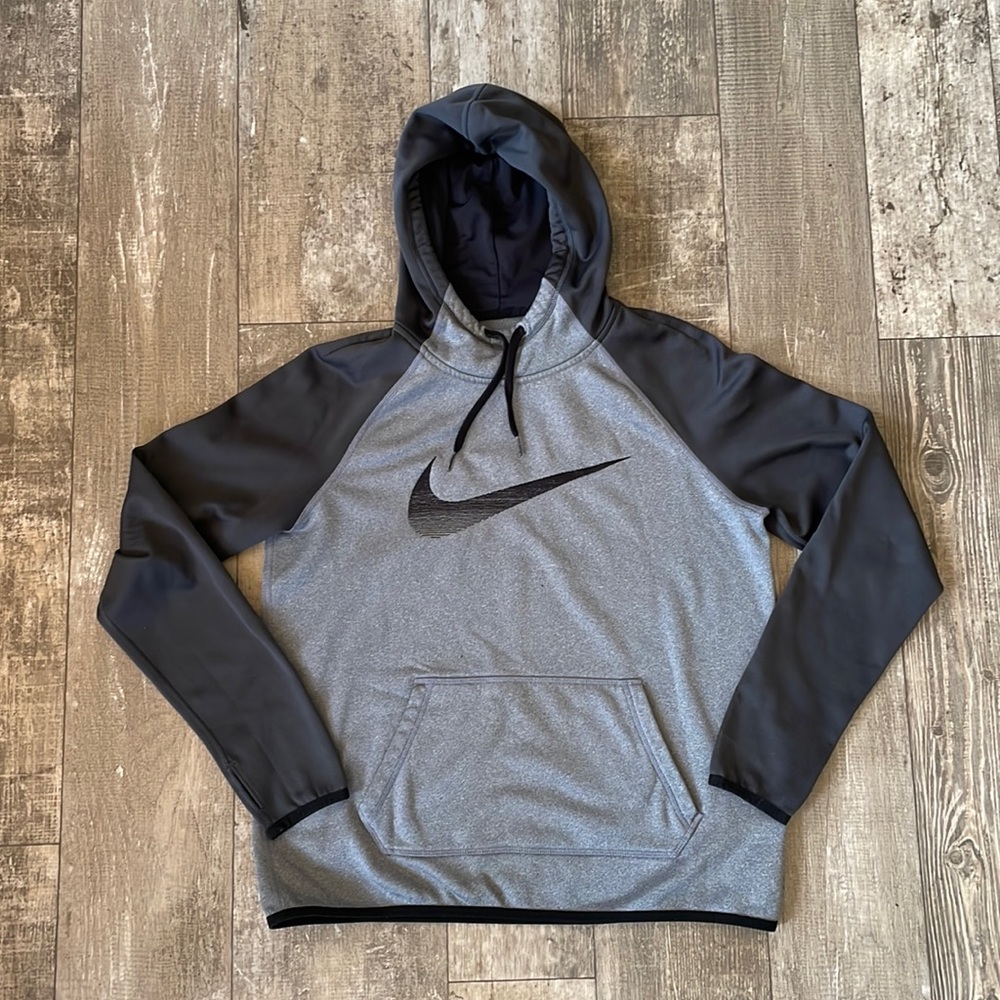 Nike Therma-fit hooded sweatshirt - gray and black